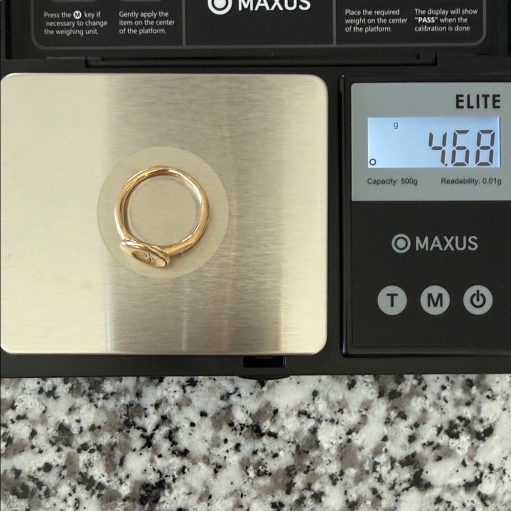 HALCYON Signet SELENE Ring 14K Solid Yellow Gold + Diamond  Sz 7 4.68g T.W. - Picture 12 of 14